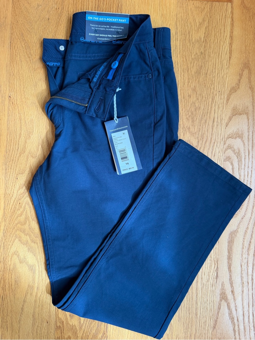Vineyard Vines Boys on-the-go 5-pocket pant Navy
